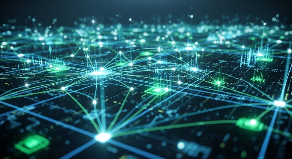 보안이 강화된 블록체인 네트워크를 통한 스테이블코인 전송 과정 시각화